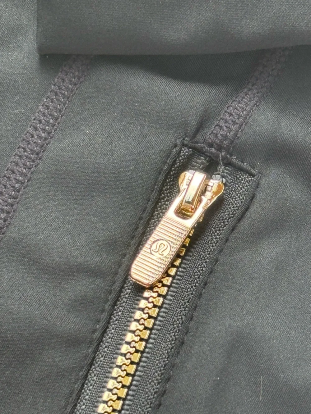 Lululemon Athletica Black Jacket with Gold Zipper - Picture 8 of 8